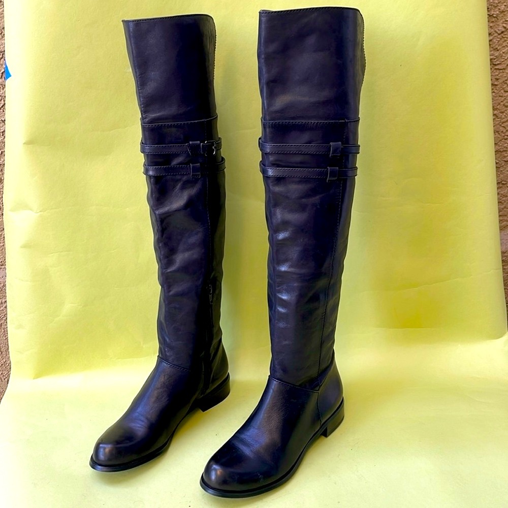 Vintage black BCBGENERATION leather over the knee boots